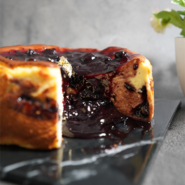 Blueberry Burnt Cheesecake