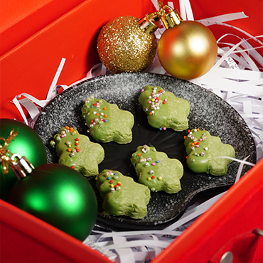 Christmas Matcha Cookies