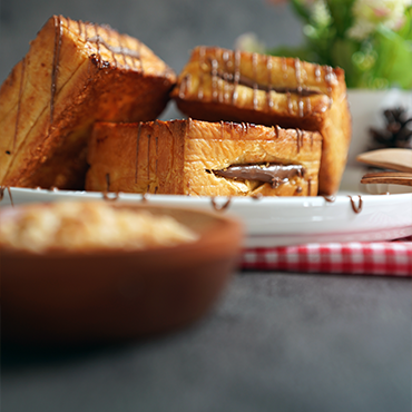 Hazelnut Honey Butter Crispy Toast